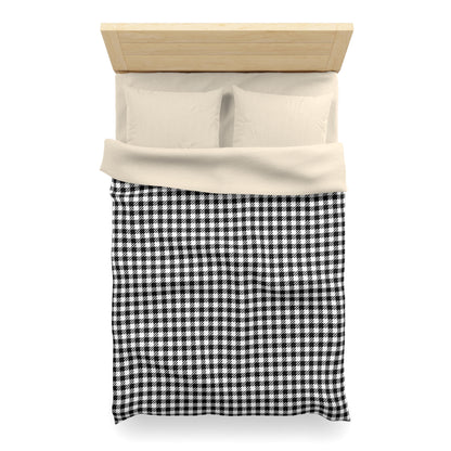 Black & White Balance Microfiber Duvet Cover
