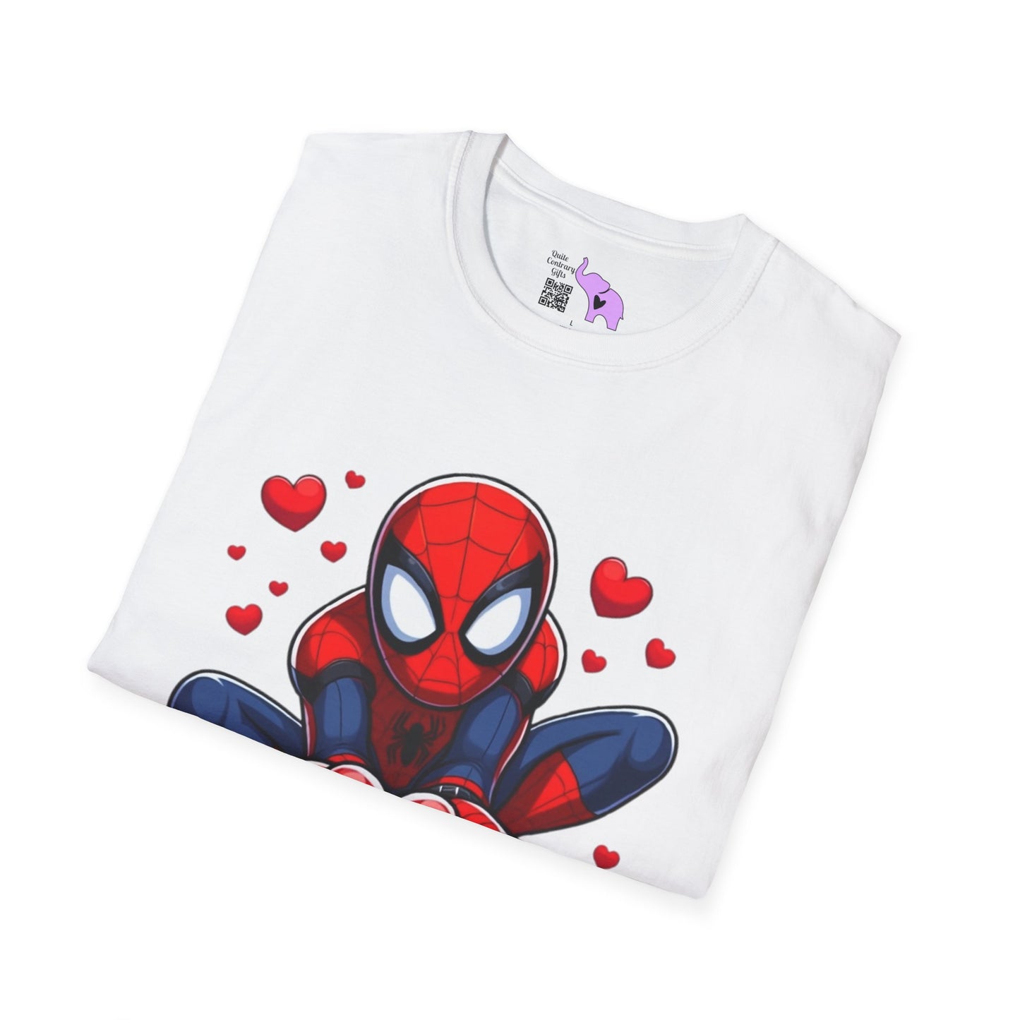 Valentines Spiderman Adult Unisex Tshirt