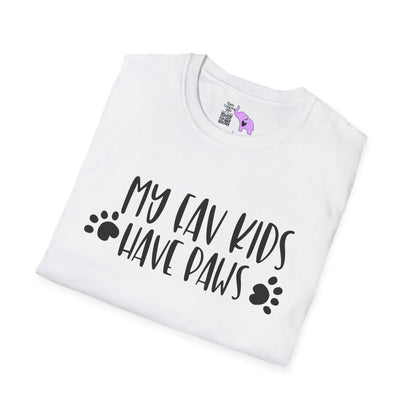 My Fav Kids Have Paws Adult T-shirt
