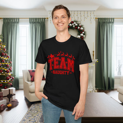 Team Naughty Adult T-shirt