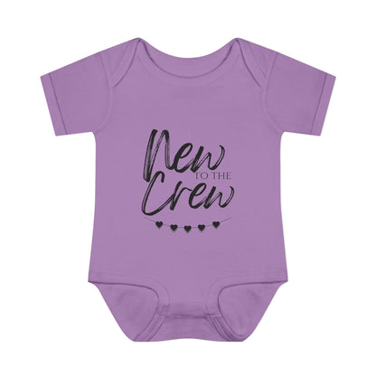 New To The Crew Infant Baby Rib Bodysuit