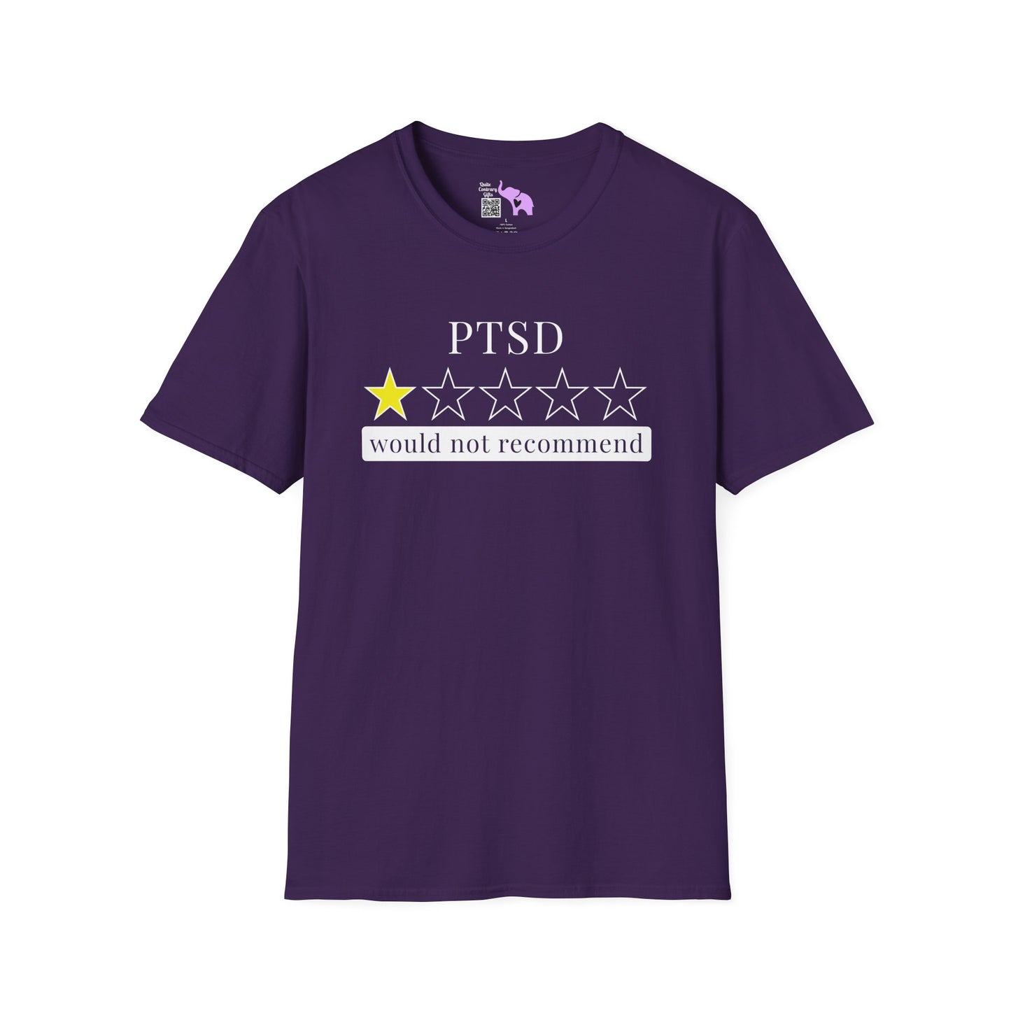 PTSD 1 Star Would Not Recommend Adult T-shirt