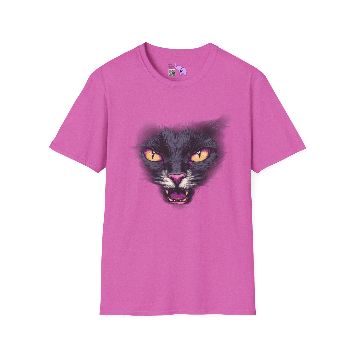 Black Cat Face T-shirt