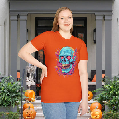 Psycho Skull Adult T-shirt