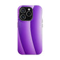 Purple Gradient Stripes MagSafe® Compatible Tough Case for iPhone