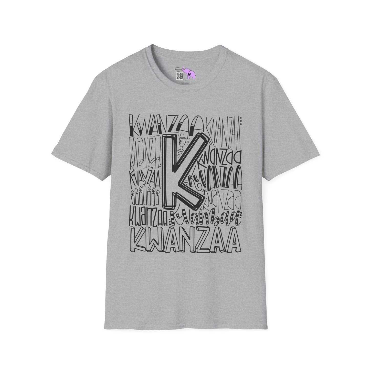Kwanzaa Wordcloud Adult T-shirt
