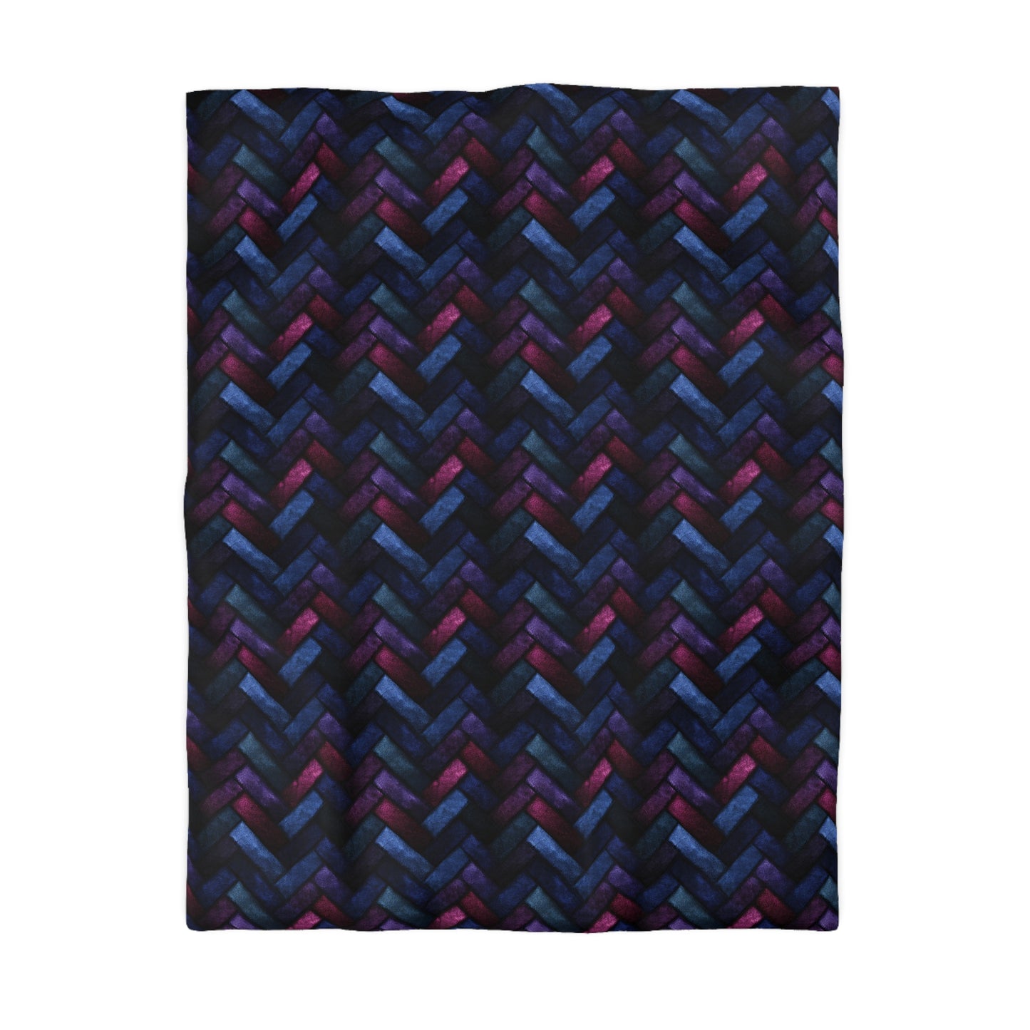 Velvet Angles Print Microfiber Duvet Cover