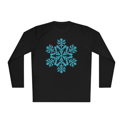 Large Snowflake Adult Long Sleeve Tee