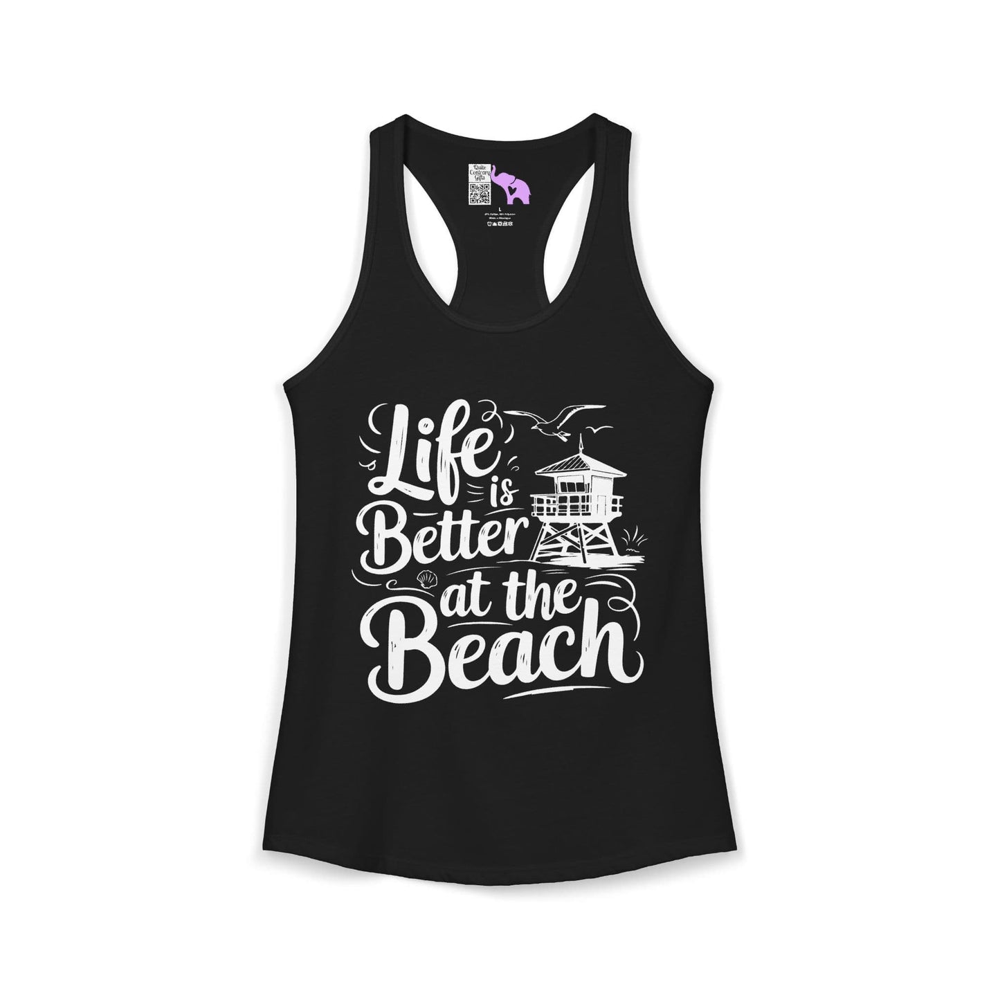LIfe is Better At The Beach Women's Ideal Racerback Tank