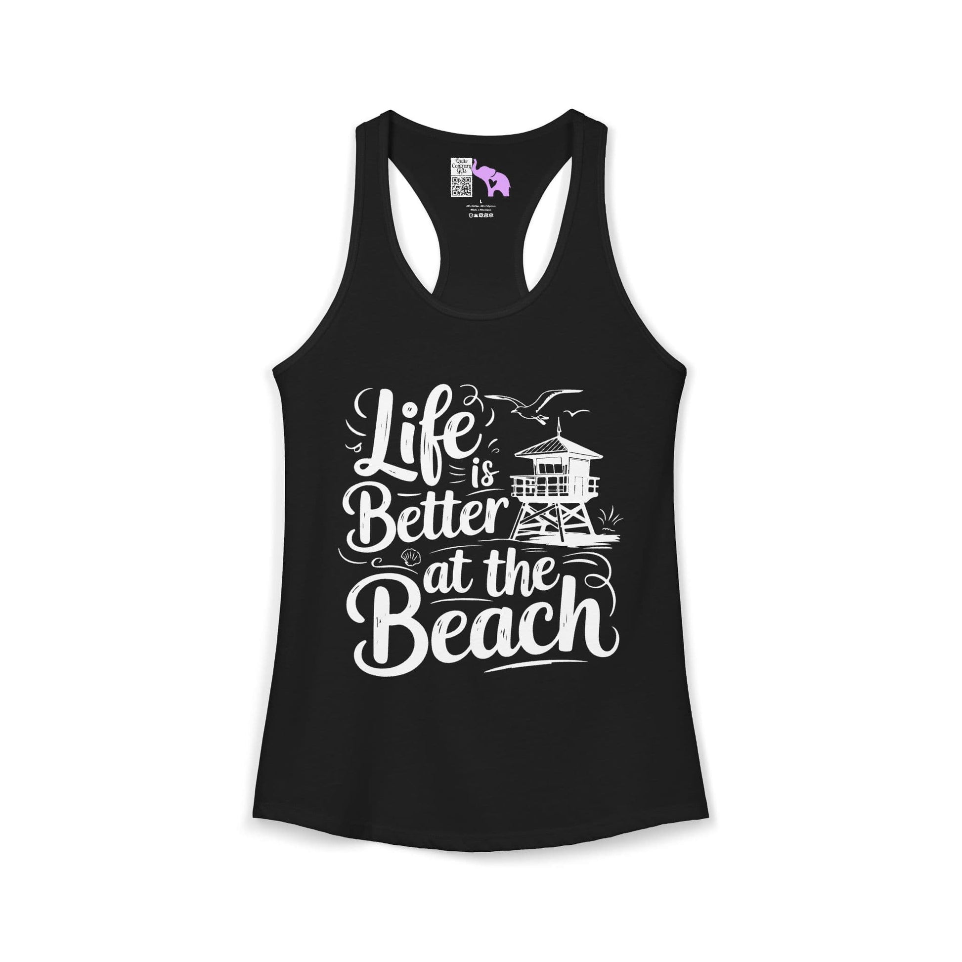 LIfe is Better At The Beach Women's Ideal Racerback Tank