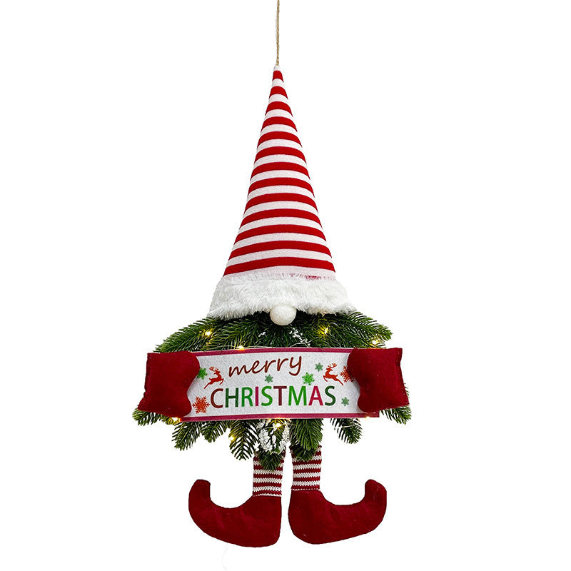 Christmas Fir Branch 27" Door Gnome
