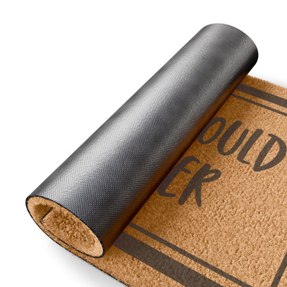 A Text Would Be Better Coconut Fiber Doormat