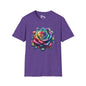 Colorful Rose Adult T-shirt