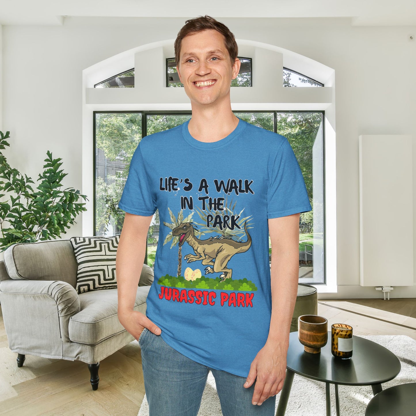Life's Like A Walk In The Park... Jurassic Park Adult T-shirt