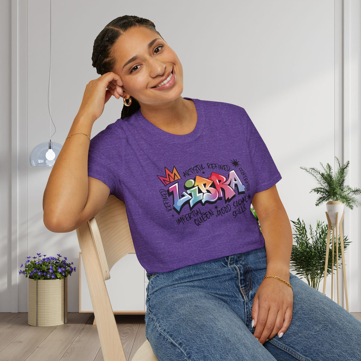 Libra Street Art Adult T-shirt