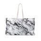 Frost Veil Marble Weekender Bag