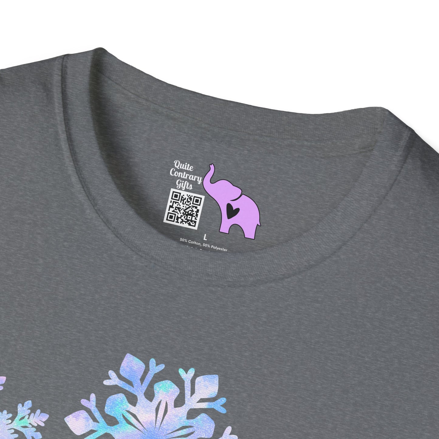 Blue Snowflakes Adult T-shirt