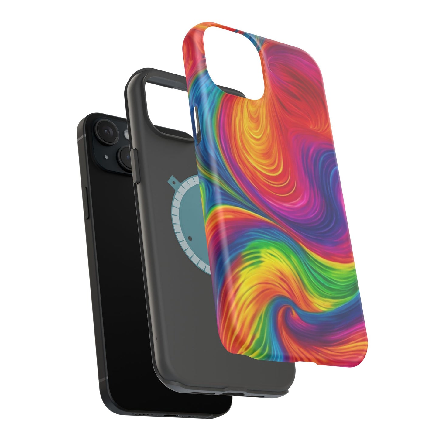 Tie Dye Color Swirl MagSafe® Compatible Tough Case for iPhone