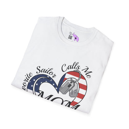 My Favorite Sailor Calls Me Mom Adult T-shirt