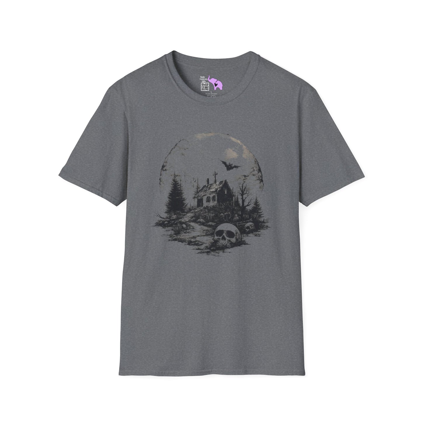 Creepy Full Moon Adult T-shirt