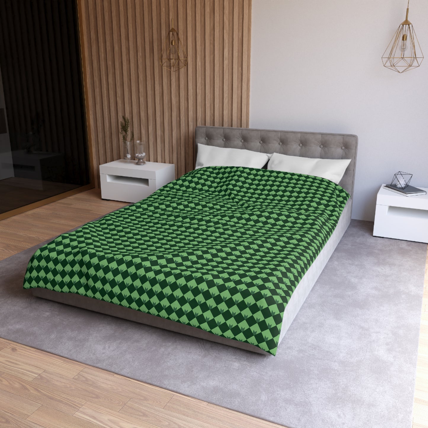 Diamond Bloom- Spruce & Sage Duvet Bedding Set