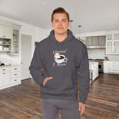Survivin' and Thrivin' Cat Heavy Blend™ Hooded Sweatshirt