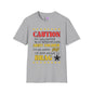 Caution My Daughter is a US Army Soldier I've Been Known to Brag (Dad) Unisex Softstyle T-Shirt