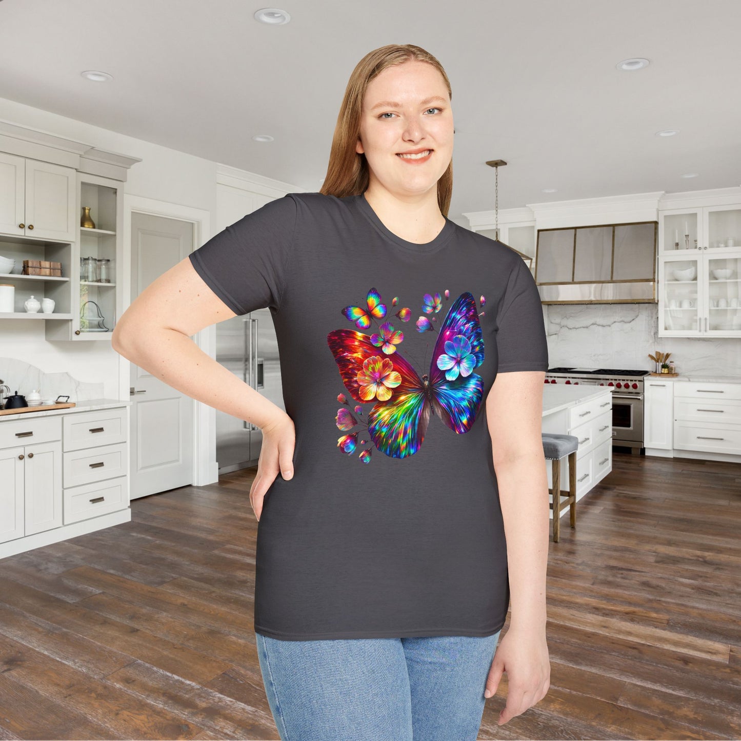 Colorful Butterflies Adult T-shirt