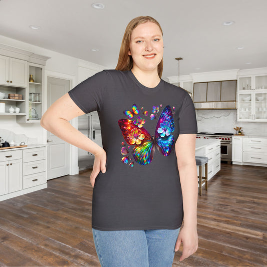 Colorful Butterflies Adult T-shirt