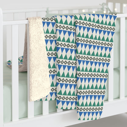 Regal Evergreen Cairn Stripes Fleece Blanket