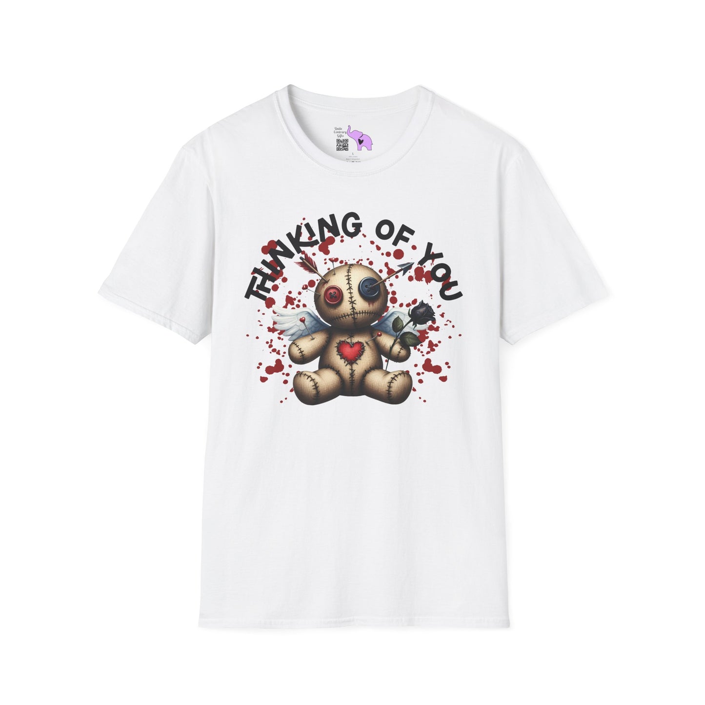 Anti-Valentine Voodoo Doll Adult T-shirt