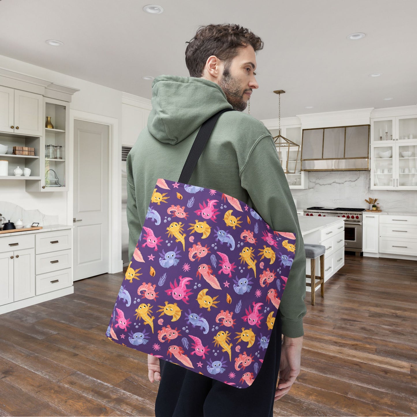 Axolotl Adventures Canvas Tote Bag