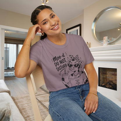 Moo-d: Do Not Disturb Given Adult T-shirt