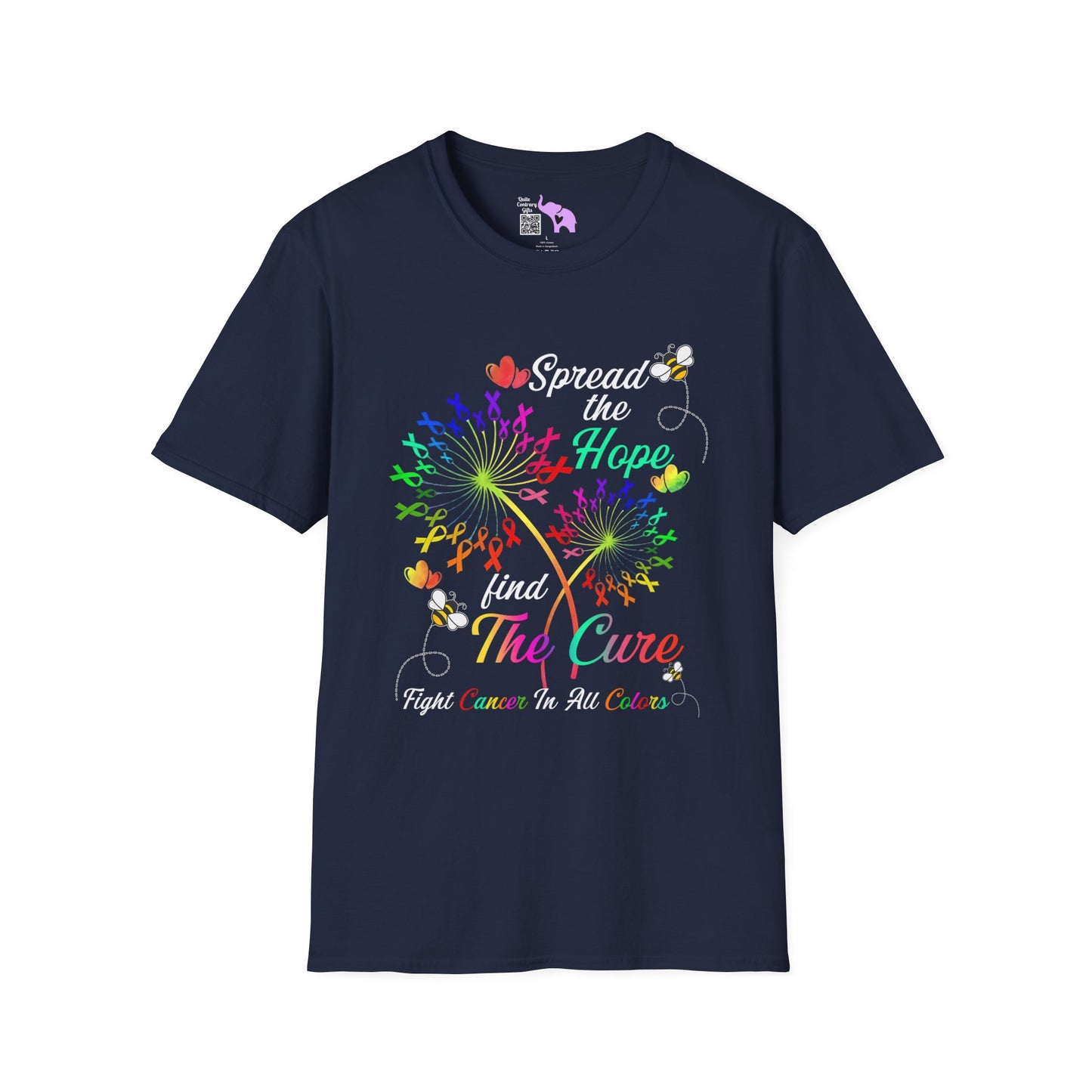 Fight Cancer in All Colors 24 Adult T-shirt