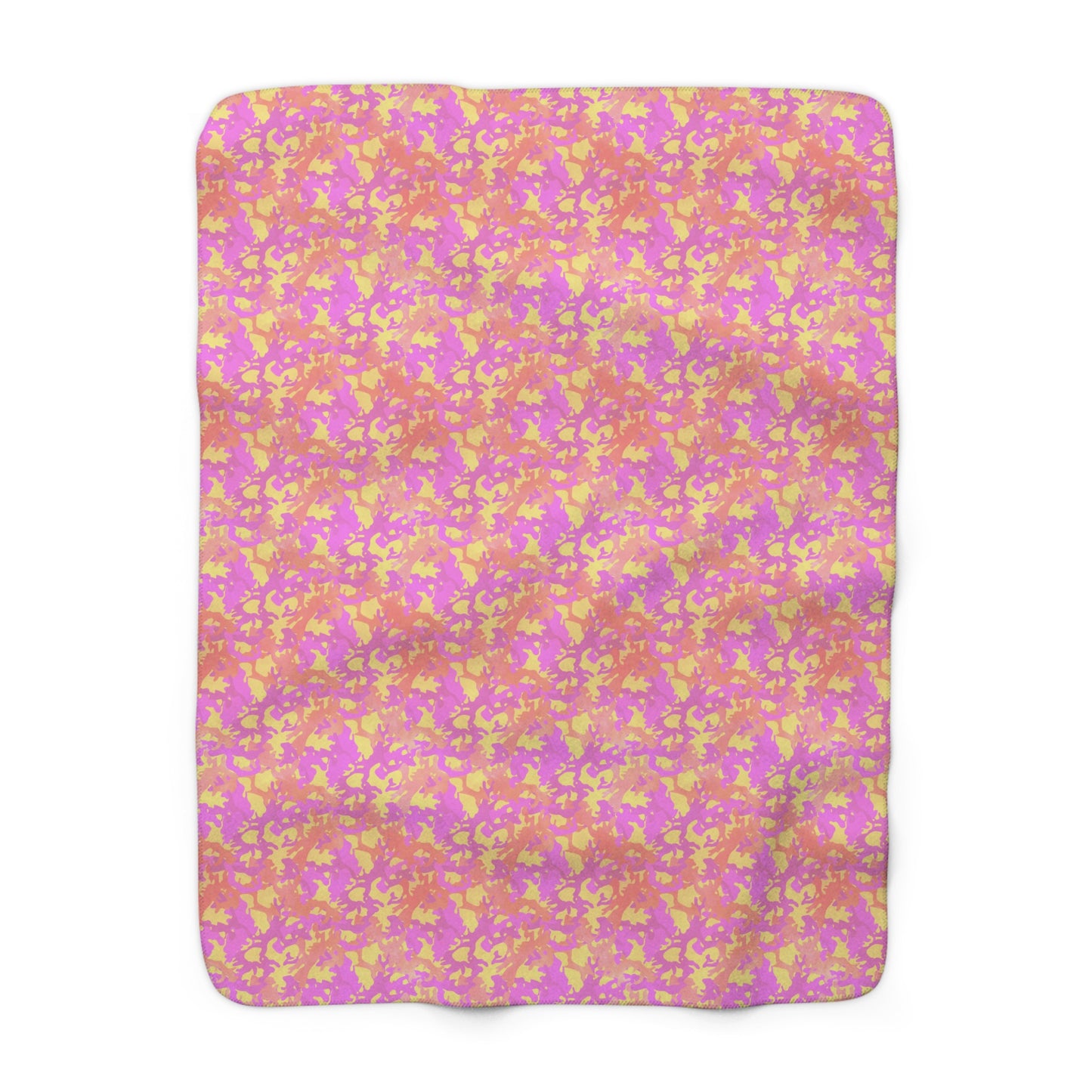 Sunset Sorbet Camo Fleece Blanket