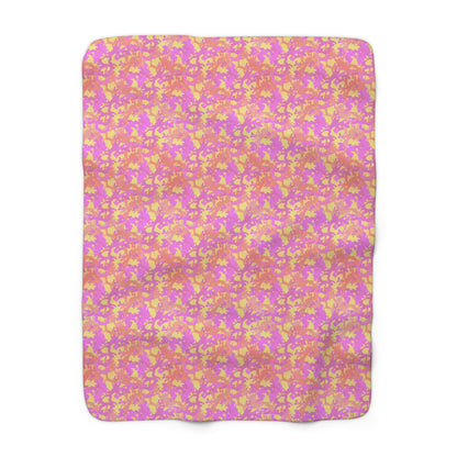 Sunset Sorbet Camo Fleece Blanket