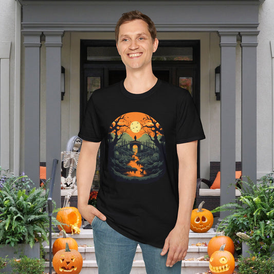 Creepy Cemetery 10 Adult T-shirt