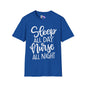 Sleep All Day Nurse All Night Adult T-shirt