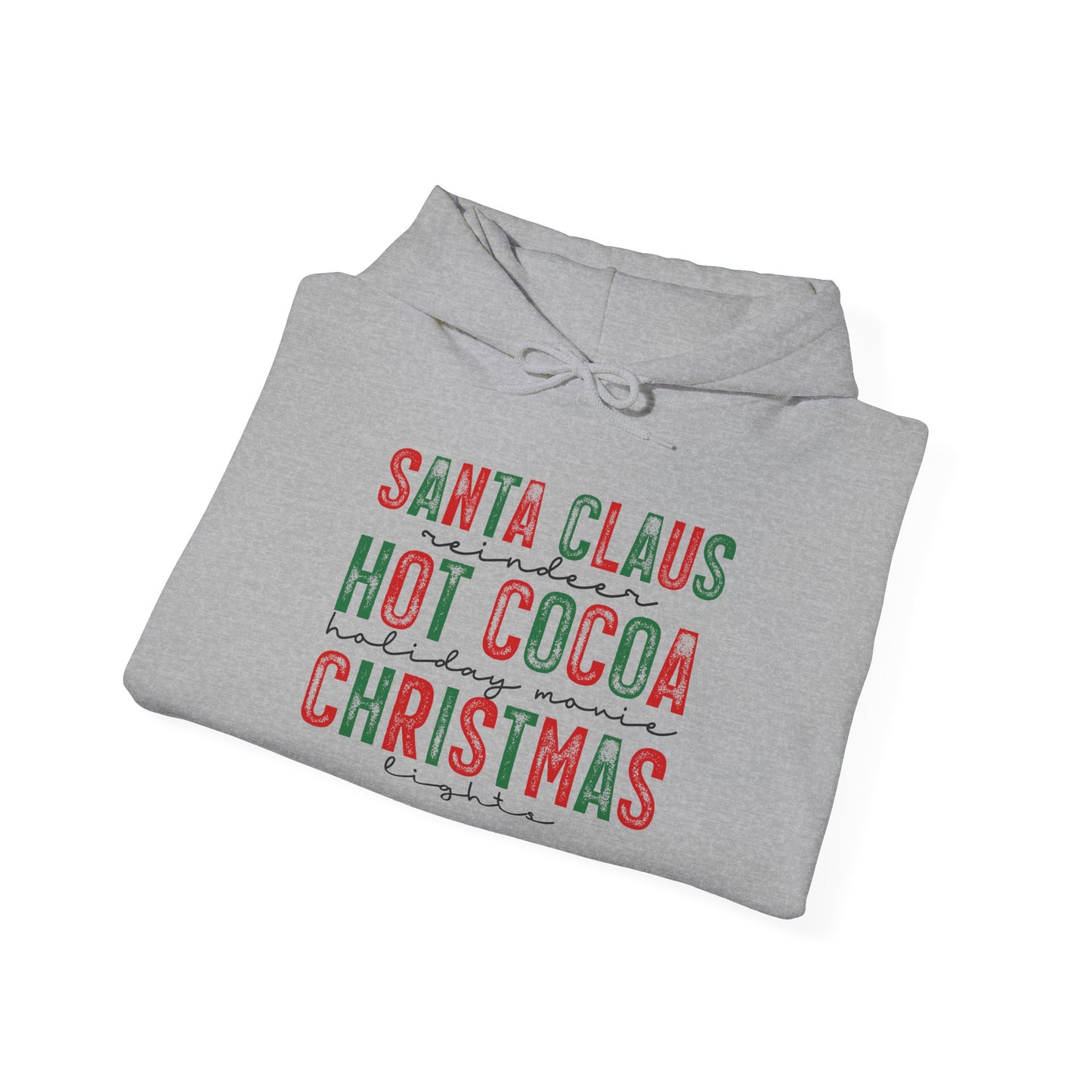 Santa Claus Hot Cocoa Christmas Adult Heavy Blend™ Hoodie