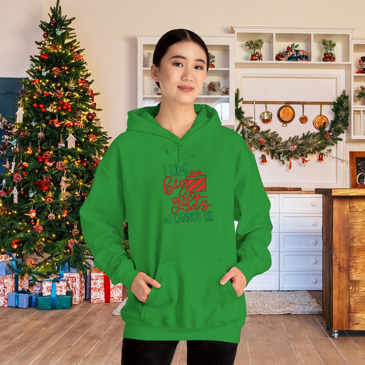 I Like Big Gifts & I Cannot Lie Adult Heavy Blend™ Hoodie