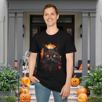 Creepy Black Cats 14 Adult T-shirt