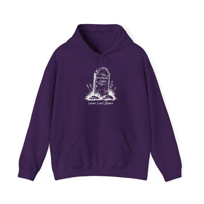 "Her Bloodwork Looked Fine" Headstone  Heavy Blend™ Hooded Sweatshirt