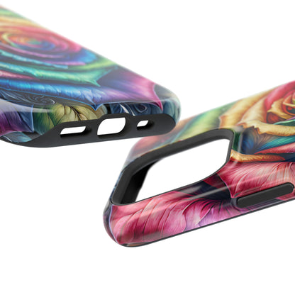 Colorful Rose MagSafe® Compatible Tough Case for iPhone