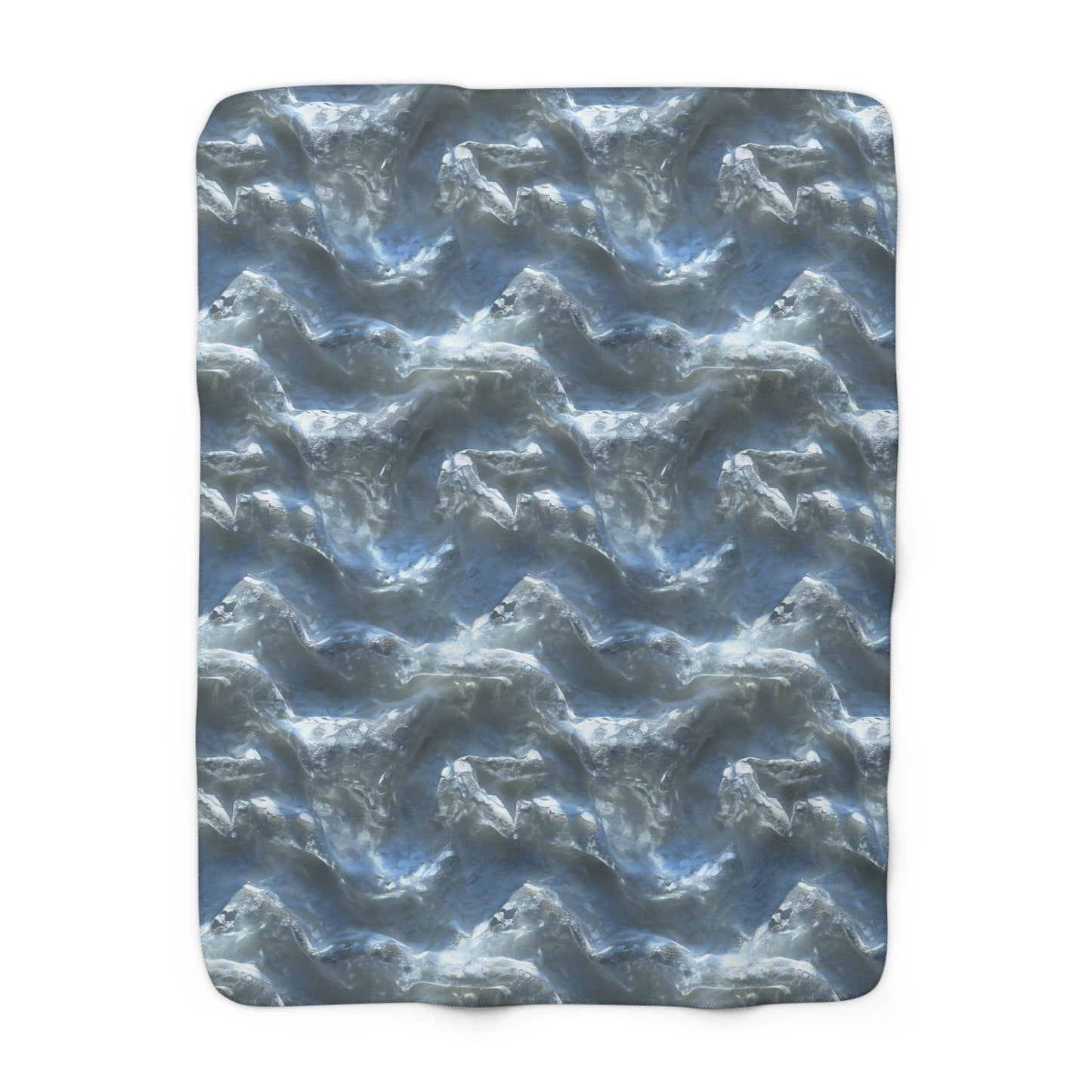 Snowdrift Sheer & Lace Fleece Blanket