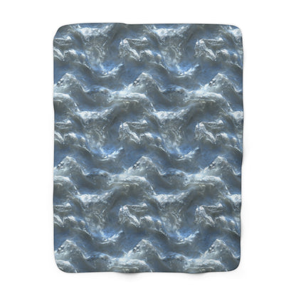 Snowdrift Sheer & Lace Fleece Blanket
