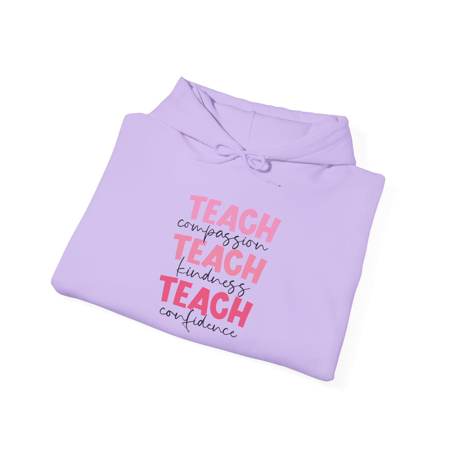 Teach Compassion, Kindness, Confidence Heavy Blend™ Hooded Sweatshirt