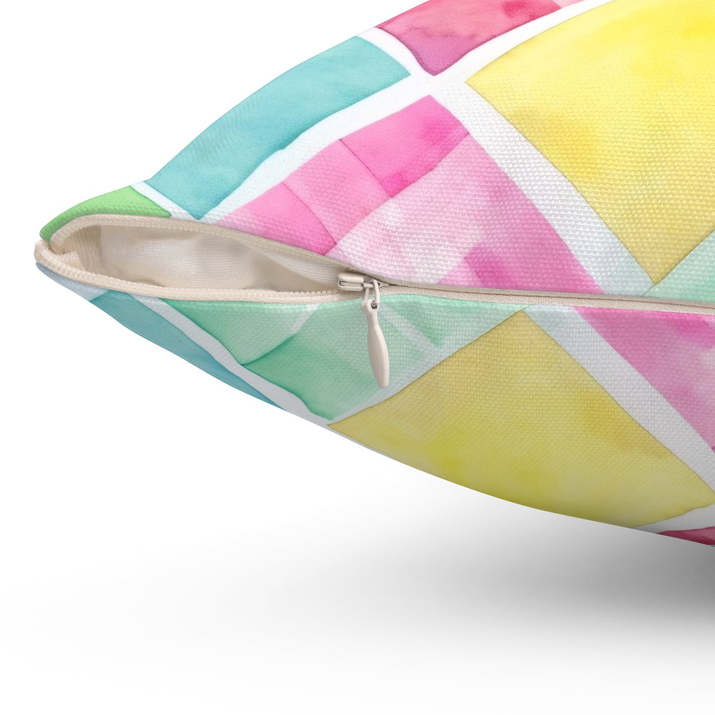 Watercolor Weave Throw Pillow