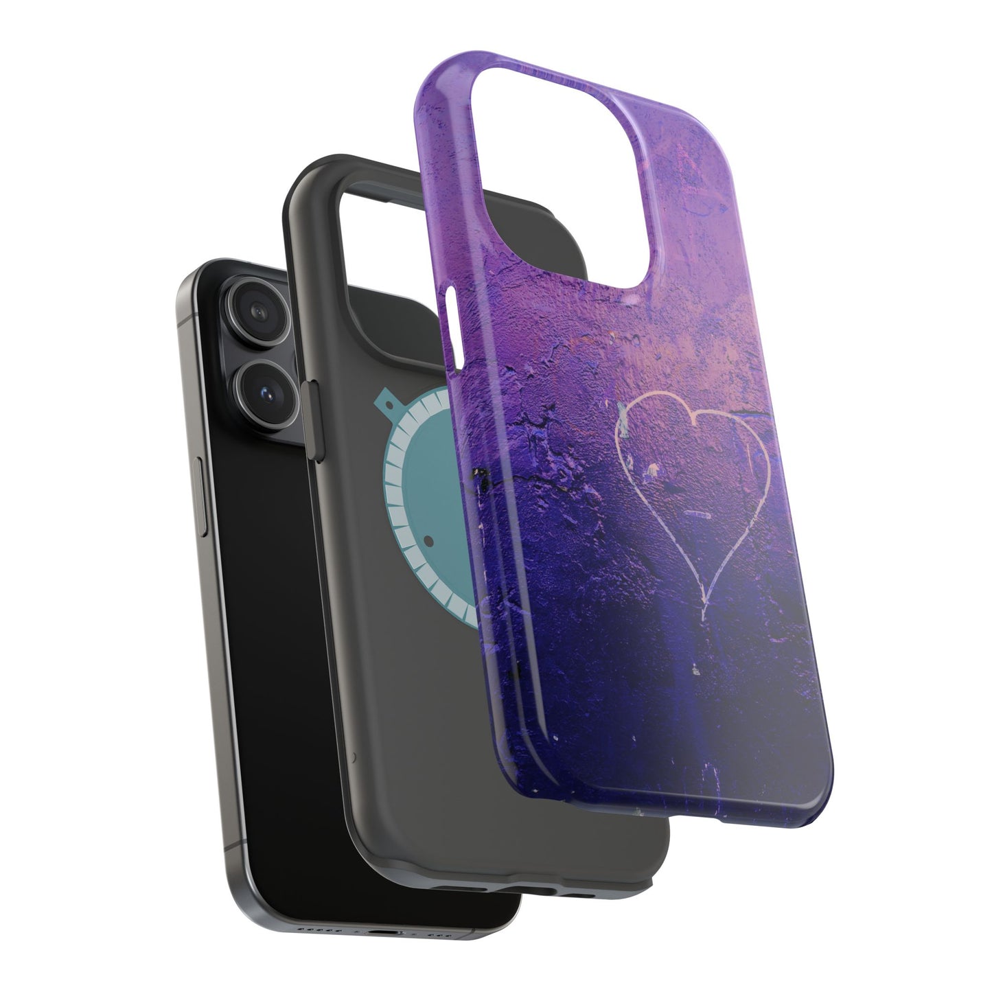 Purple Heart Wall MagSafe® Compatible Tough Case for iPhone