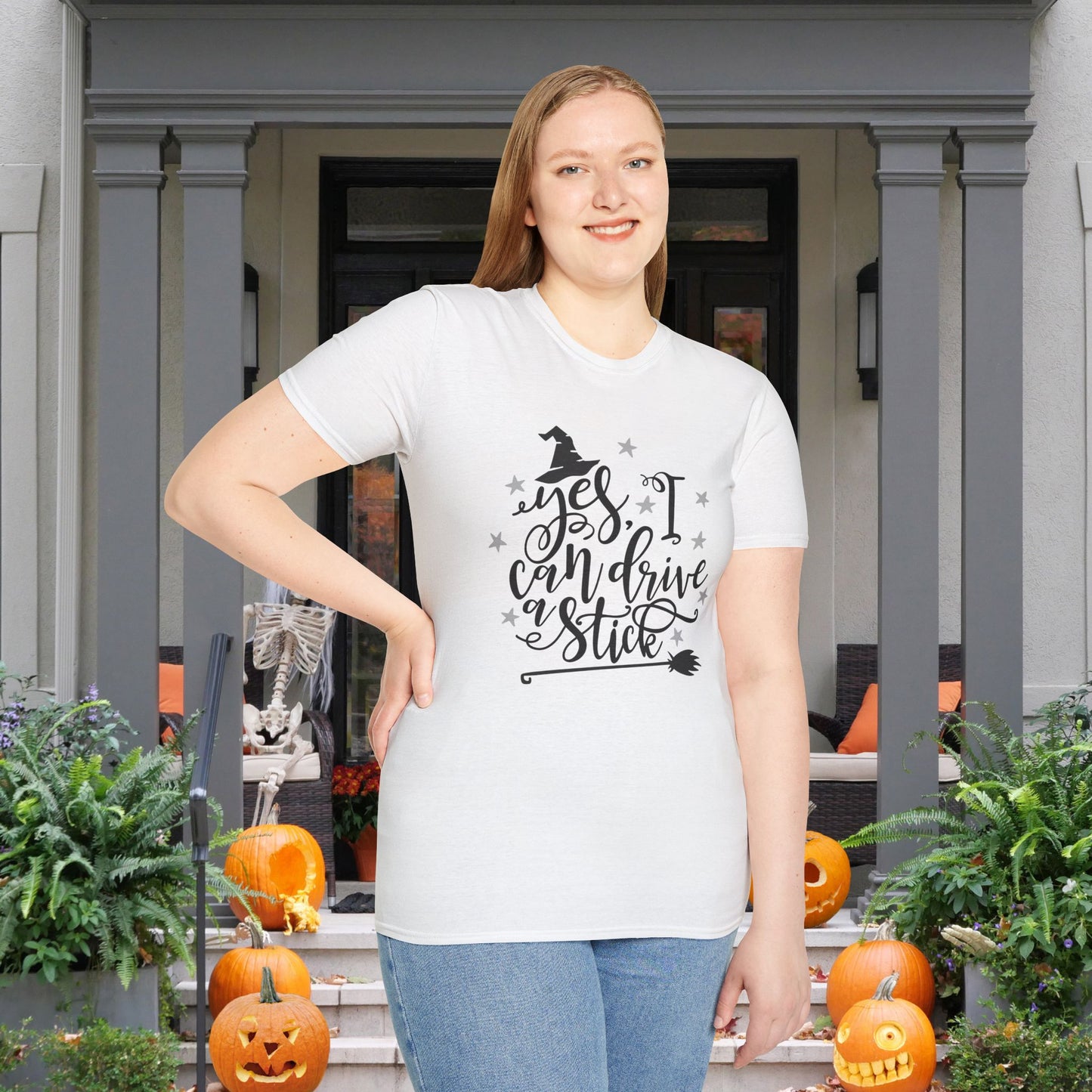 Yes I Can Drive A Stick Adult T-shirt