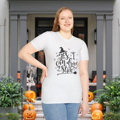 Yes I Can Drive A Stick Adult T-shirt